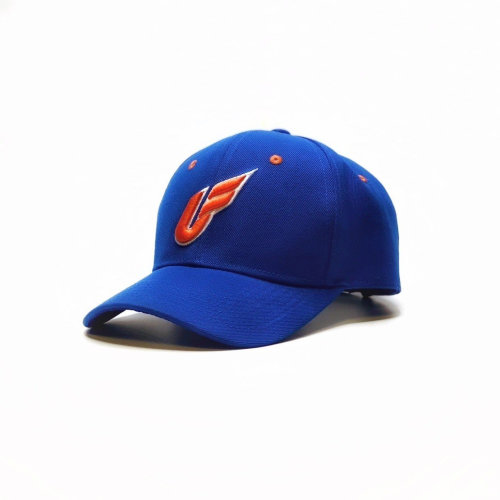 棒球帽-彎帽簷(藍/橘)