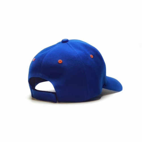 棒球帽-彎帽簷(藍/橘)